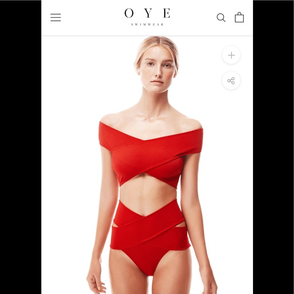 OYE Swimwear Lucette Coral Bikini Set, Small & Large - Picture 4 of 16